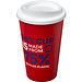 Americano® Eco 350 ml recycelter Becher, rot/weiß