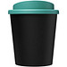 Americano® Espresso Eco 250 ml recycelter Isolierbecher, schwarz/aquablau