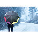 Automatik-Regenschirm in Regenbogefarben, ---