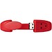 Bracelet USB-Stick, rot, 4GB