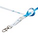 Bucks Sublimation Lanyard mit Schnappverschluss, weiss, 25mm