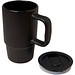 Carter 450 ml Keramiktasse mit Kunststoffdeckel, schwarz