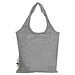 Faltbare Einkaufstasche aus Baumwolle, silbergrau