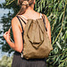 Gym-Cottonbag aus recycelter Baumwolle, weiss