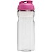 H2O Active® Base 650 ml Sportflasche mit Klappdeckel, transparent/rosa