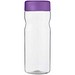 H2O Active® Eco Base 650 ml Sportflasche mit Drehdeckel, transparent/lila