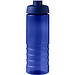 H2O Active® Eco Treble 750 ml Sportflasche mit Stülpdeckel & Trinkklappe, blau, blau