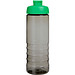 H2O Active® Eco Treble 750 ml Sportflasche mit Stülpdeckel & Trinkklappe, kohle, grün