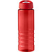 H2O Active® Eco Treble 750 ml Sportflasche mit Stülpdeckel & Trinktülle, rot, rot