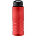 H2O Active® Eco Treble 750 ml Sportflasche mit Stülpdeckel & Trinktülle, rot, schwarz