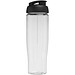 H2O Active® Tempo 700 ml Sportflasche mit Klappdeckel, transparent/schwarz