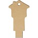 Haus USB-Stick 2.0 aus recyceltem Papier, Kraftpapier, 32GB