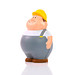 Herr Bert® Anti-Stress-Figuren Bauarbeiter Bert, grau