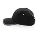 Impact AWARE™ 280gr Brushed rCotton 6 Panel Kontrast-Cap, schwarz