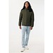IQONIQ Maiko Herren Steppjacke aus recyceltem Polyester, khaki, L
