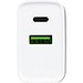 Ladegerät mit 20W Power Delivery und Quick Charge für USB Typ A und Typ C