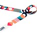 Leia Sublimation RPET-Lanyard mit 2 Metallhaken, weiss, 10mm