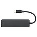 Loop Multimedia-Adapter aus recyceltem RCS Kunststoff USB 2.0-3.0 mit HDMI-Anschluss, schwarz