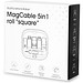 MagCable 5in1 roll square, Weiß