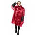 Mayan Regenponcho mit Aufbewahrungstasche aus recyceltem Kunststoff, rot