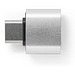 MINSKY. Set aus 2 Aluminium USB-A / USB-C Adaptern, Satinsilber