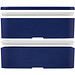 MIYO Doppel-Lunchbox, doppellagig, blau