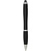 Nash RCS Stylus Kugelschreiber aus recyceltem Kunststoff mit farbigem Schaft und schwarzem Griff (schwarze Tinte), schwarz