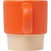 Olympia 130 ml stapelbarer Expresso Becher mit Tonboden, orange