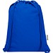 Peru Blend 180 g/m² Sportbeutel aus GRS recycelter Baumwolle 5L, royalblau