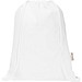 Peru Blend 180 g/m² Sportbeutel aus GRS recycelter Baumwolle 5L, weiss