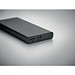 Powerbank aus recyceltem Aluminium 10.000 mAh, schwarz