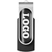 Rotate Doming USB-Stick, schwarz, 16GB