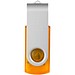 Rotate USB-Stick 3.0 transparent, orange, 64GB