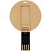 Runder ausklappbarer USB Stick, Kraftpapier, 64GB