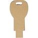 Schlüssel USB-Stick 2.0 aus recyceltem Papier, Kraftpapier, 64GB