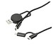 Schnell-Ladekabel Flexi, 5 in 1, schwarz