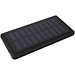 SCX.design P30 8000 mAh Solar Powerbank mit Leuchtlogo, schwarz