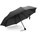 SKYLAR. 2-in-1-Regenschirm mit Einkaufstasche inklusive. Dieser ist aus recyceltem Polyester, Schwarz