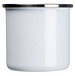 Sublimations Emaille Tasse , weiss