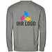 MALFINI Sweatshirt unisex Crew, L, dunkelgrau melliert