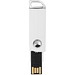 Swivel Rectangular USB-Stick, weiss, 4GB