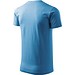 T-Shirt Herren Basic, S, azureblau