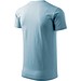 T-Shirt Herren Basic, S, himmelblau