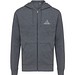 Iqoniq Abisko Zip-Kapuzenpullover aus recycelter Baumwolle, heather anthracite, XXS