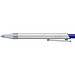 uma® RECYCLED PET PEN ALUMA transparent Druckkugelschreiber, dunkelblau