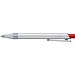 uma® RECYCLED PET PEN ALUMA transparent Druckkugelschreiber, rot