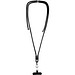 Vega verstellbares, recyceltes Smartphone Lanyard, schwarz