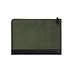 VINGA Marlow 16 Zoll Laptop Sleeve aus RCS recyceltem Polyester, grün, schwarz
