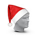 Weihnachtsmütze, rot