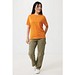 Iqoniq Sierra Lightweight T-Shirt aus recycelter Baumwolle, orange, XXS